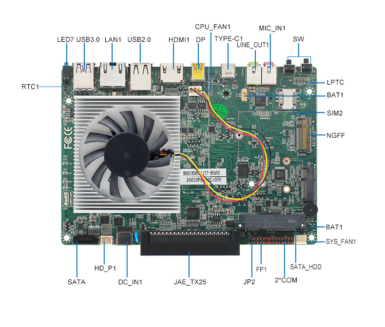 新品上市：派勤第八代Whiskey Lake-U OPS電腦主板，超高清4K/60Hz